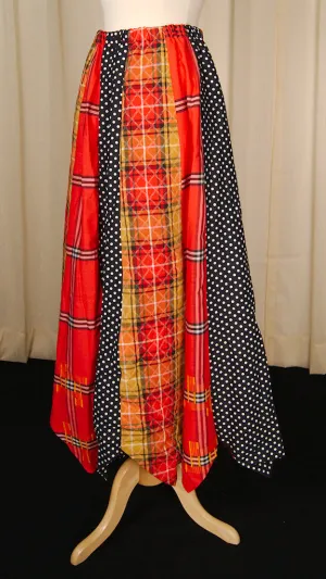 1960s Patchwork Maxi Skirt