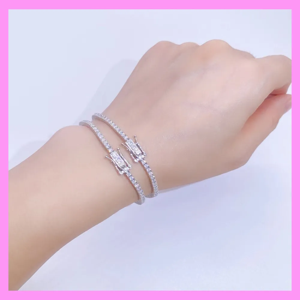 【2-15#】 tennis bracelet for female male in daily anniversary birthday