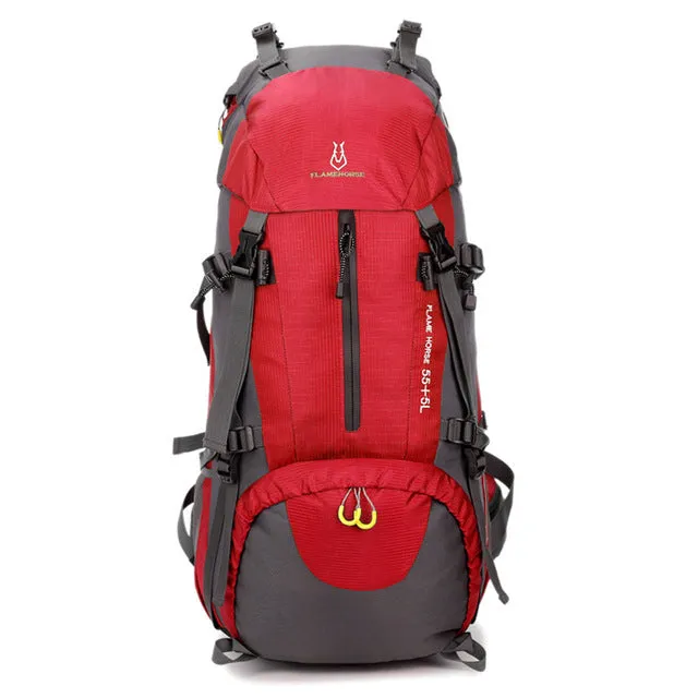 60L Large-Capacity Camping Hiking Trekking Backpack