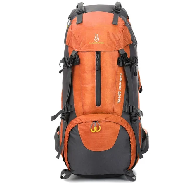 60L Large-Capacity Camping Hiking Trekking Backpack