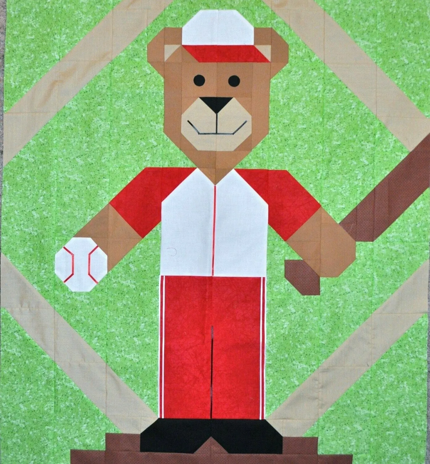 Baseball Bear Quilt Pattern