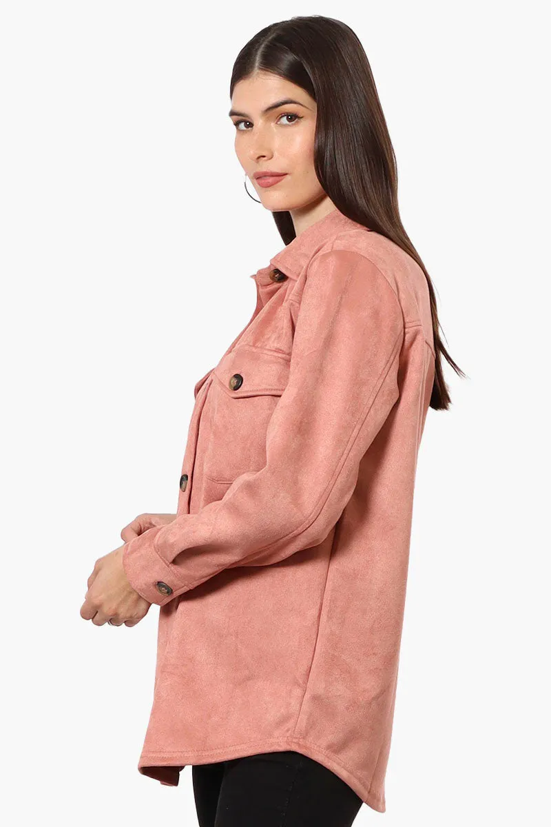 Beechers Brook Button Down Flap Pocket Lightweight Jacket - Pink