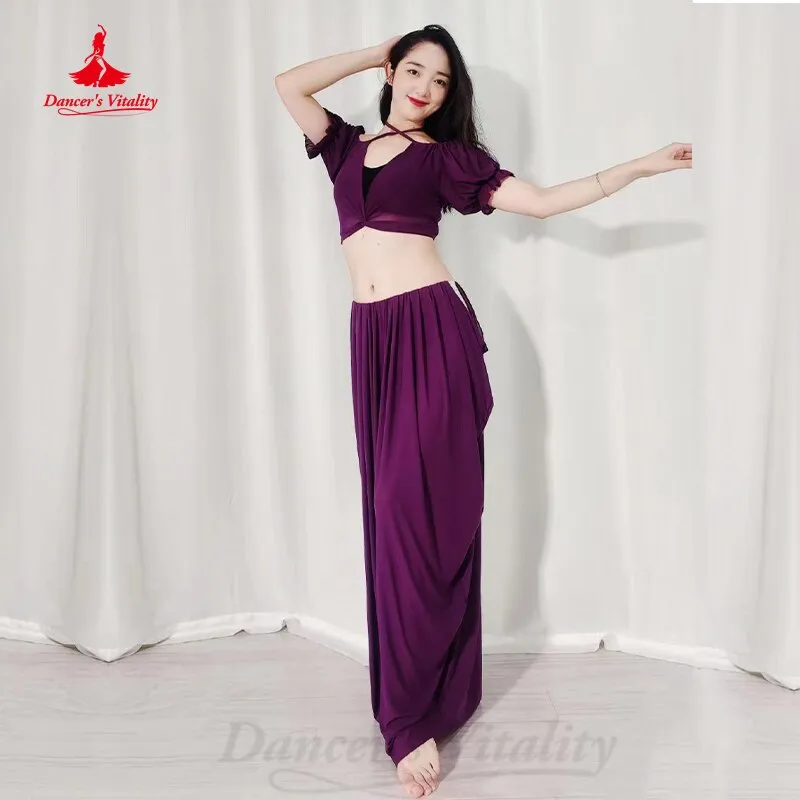 Belly Dance Practice Clothes Women Mesh Sexy Sleeveless Printing Training Outfit Girl's Oriental Belly Dancing Dresses