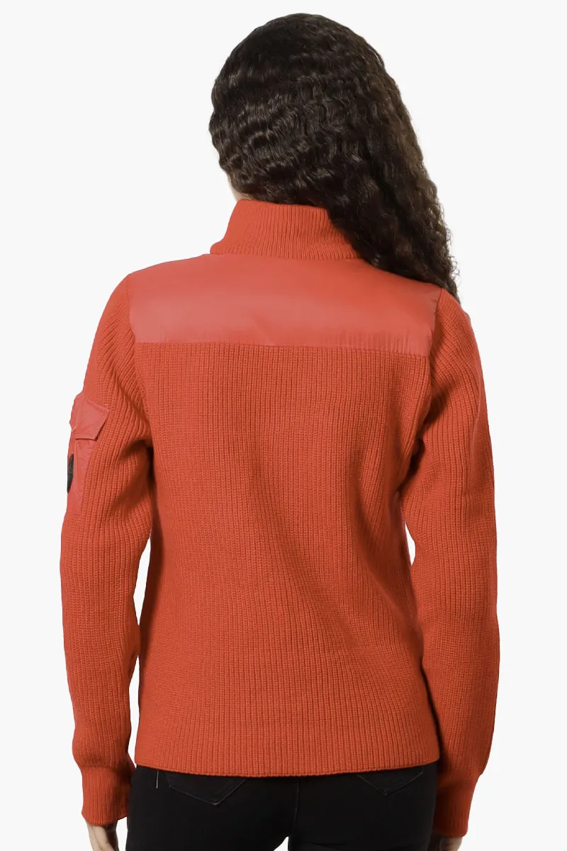 Canada Weather Gear Sweater Knit Polyfill Lightweight Jacket - Red