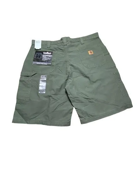 Carhartt Men's Canvas 6-Pockets Cargo Shorts Military Green (Size: 42 X 10) NWT