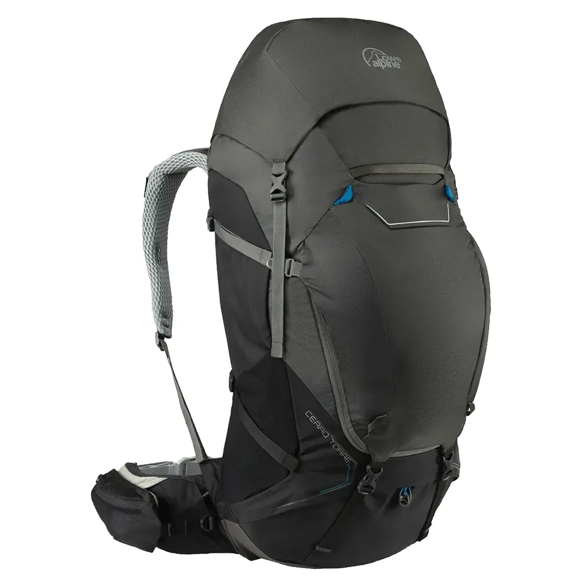 Cerro Torre 100:120L Trekking Pack - Black/Greyhound