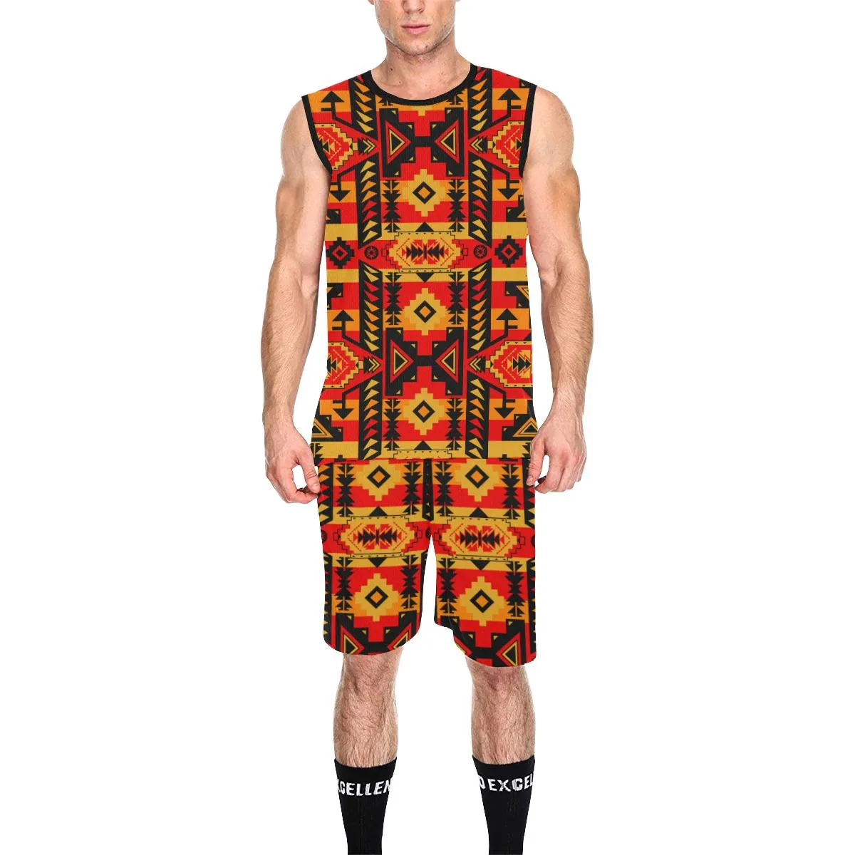 Chiefs Mountain Fire Basketball Uniform