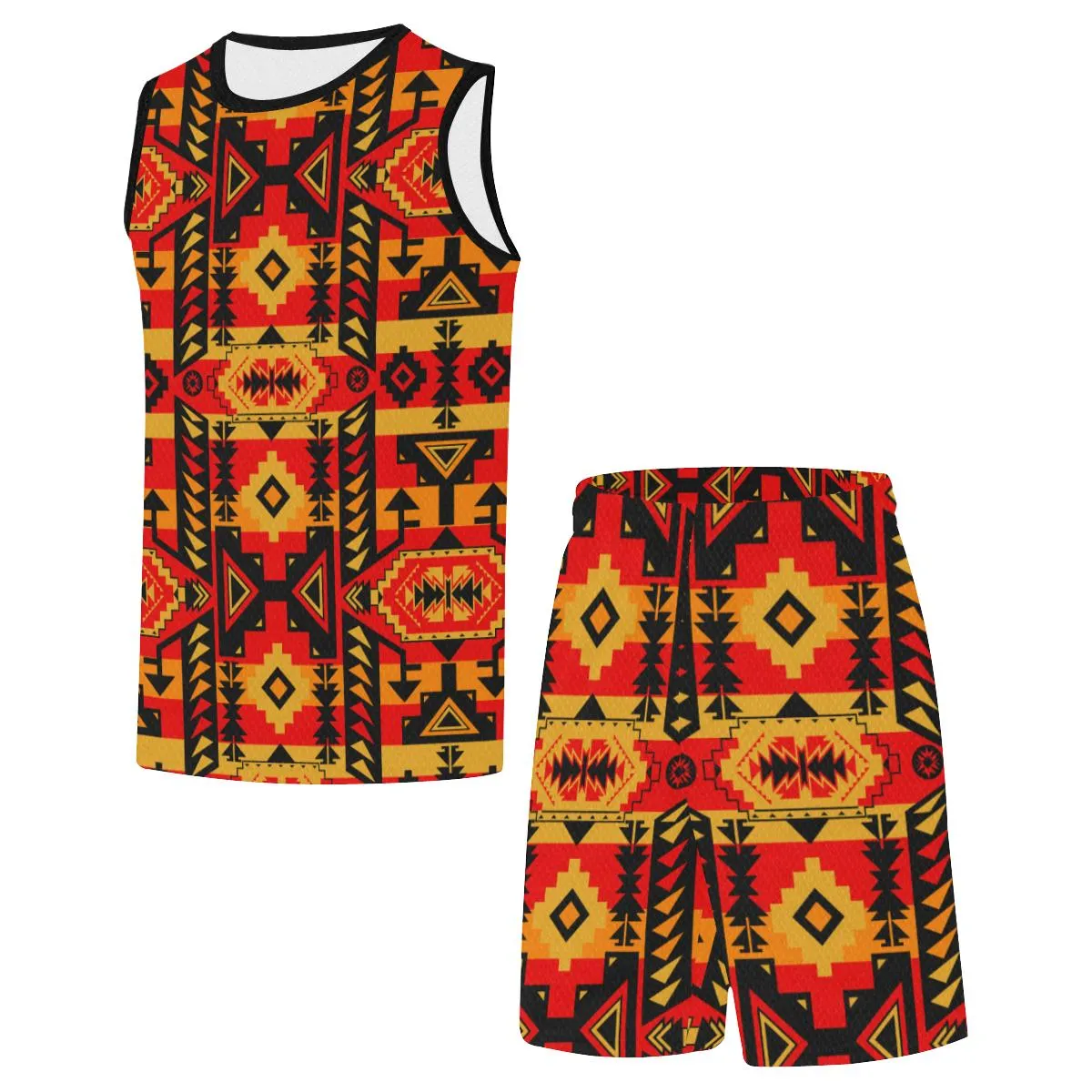 Chiefs Mountain Fire Basketball Uniform