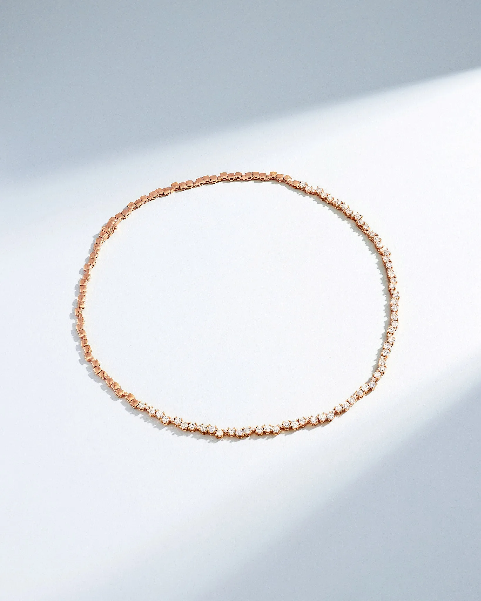 Classic Diamond Round Tennis Necklace