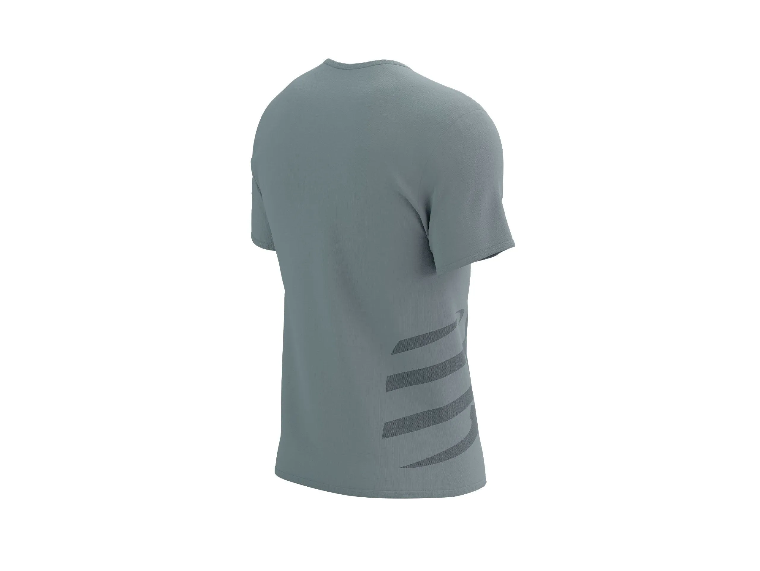 COMPRESSPORT Men's Logo SS Tshirt - Alloy/Steel Gray