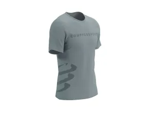 COMPRESSPORT Men's Logo SS Tshirt - Alloy/Steel Gray