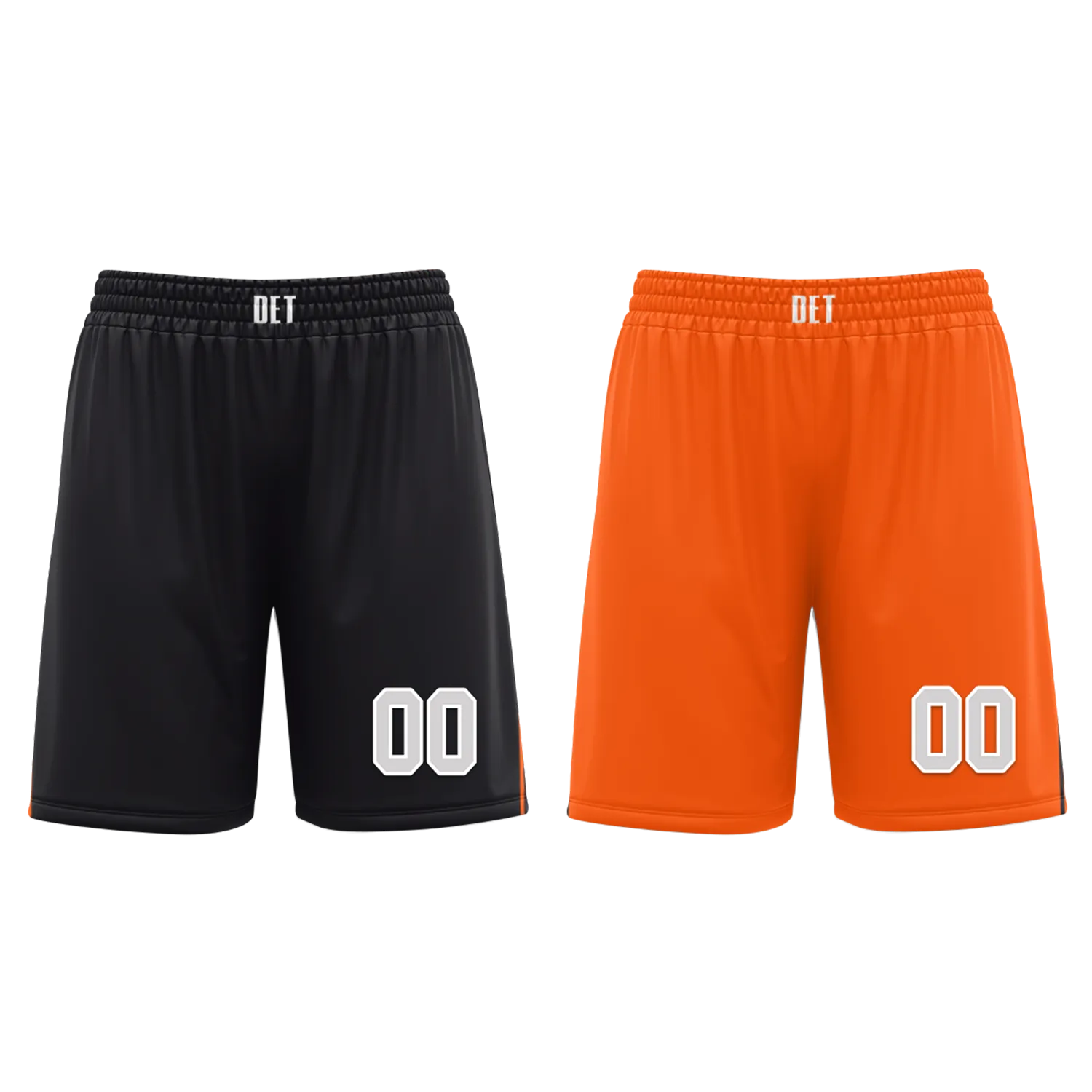 Custom Black Orange Classic Style Reversible Basketball Uniform Personalized COOLMAX BBJR-D017019