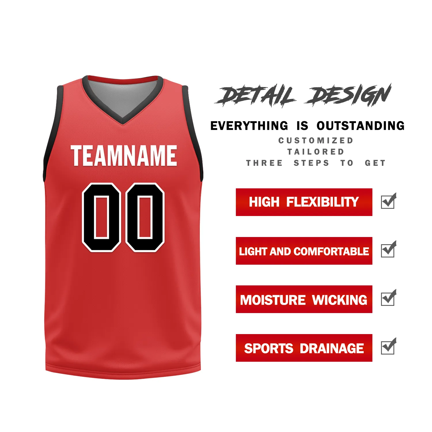 Custom Black White Classic Style Reversible Basketball Uniform Personalized COOLMAX BBJR-D017006