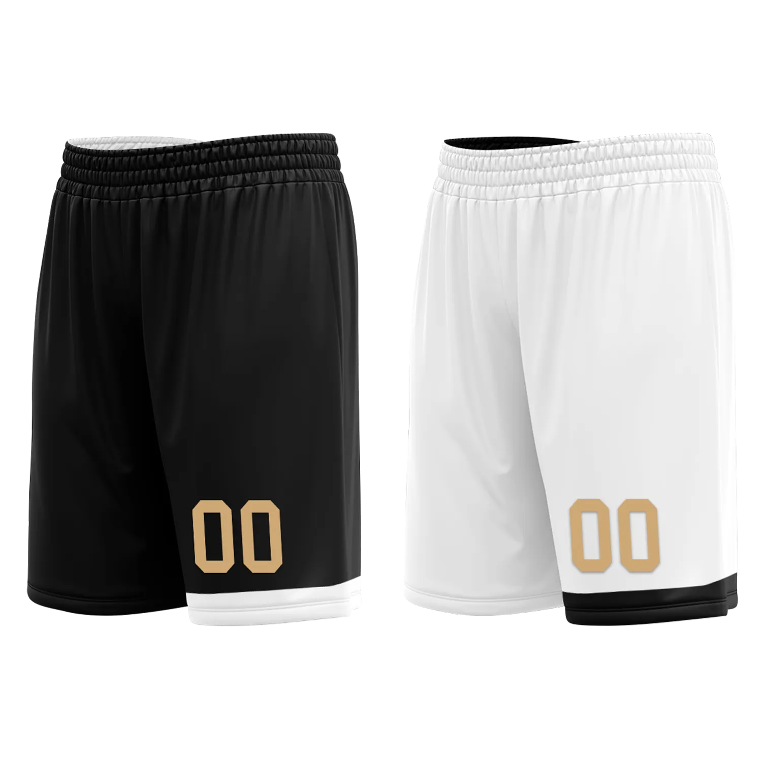 Custom Black White Classic Style Reversible Basketball Uniform Personalized Ordinary BBJR-D017044