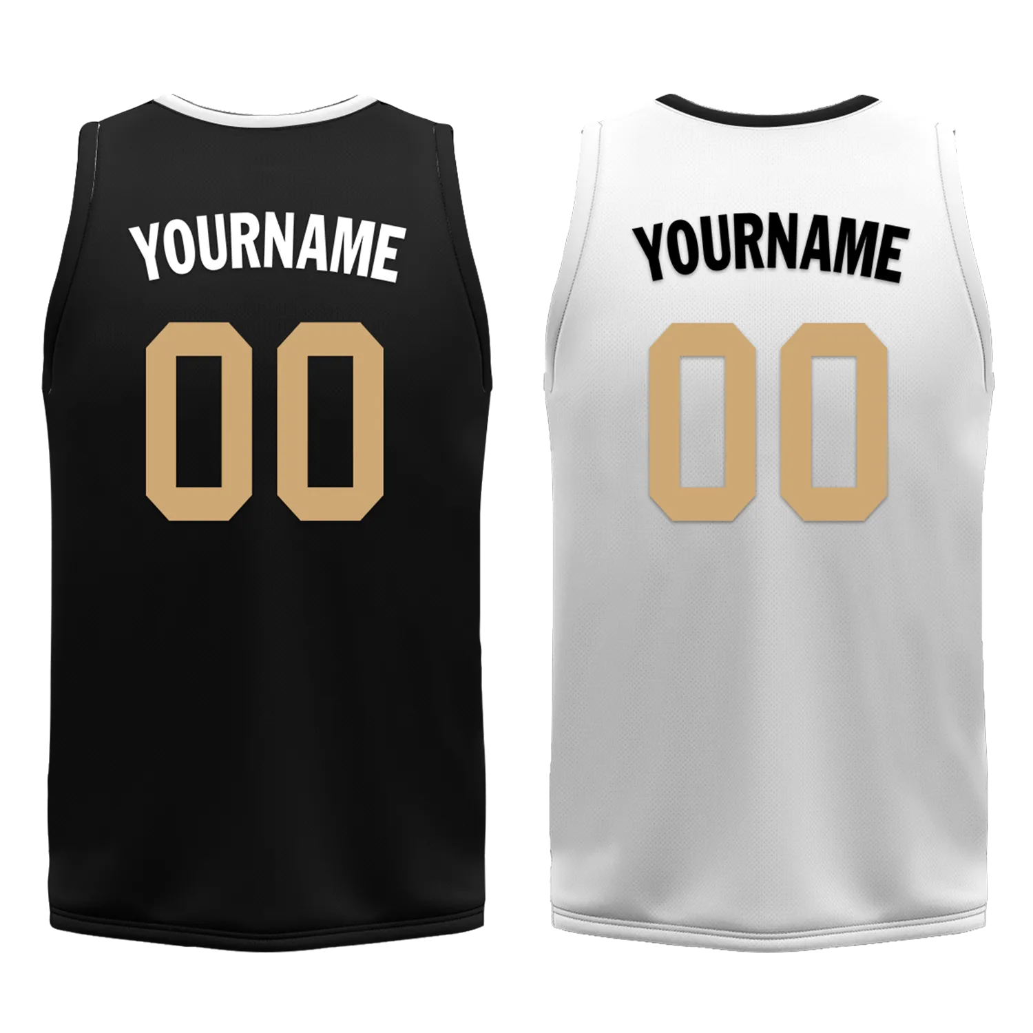 Custom Black White Classic Style Reversible Basketball Uniform Personalized Ordinary BBJR-D017044