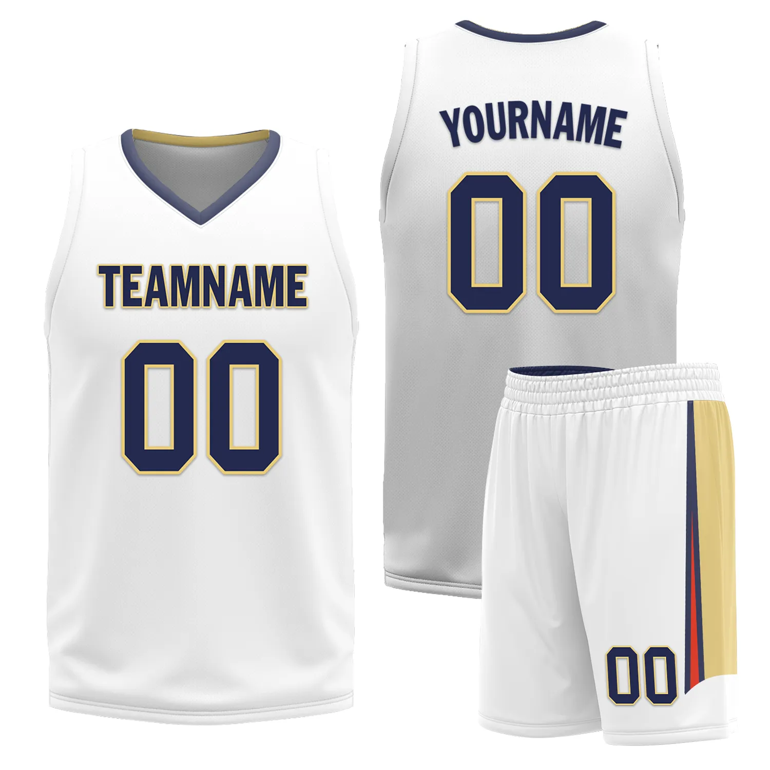 Custom Blue White Classic Style Reversible Basketball Uniform Personalized Ordinary BBJR-D017050