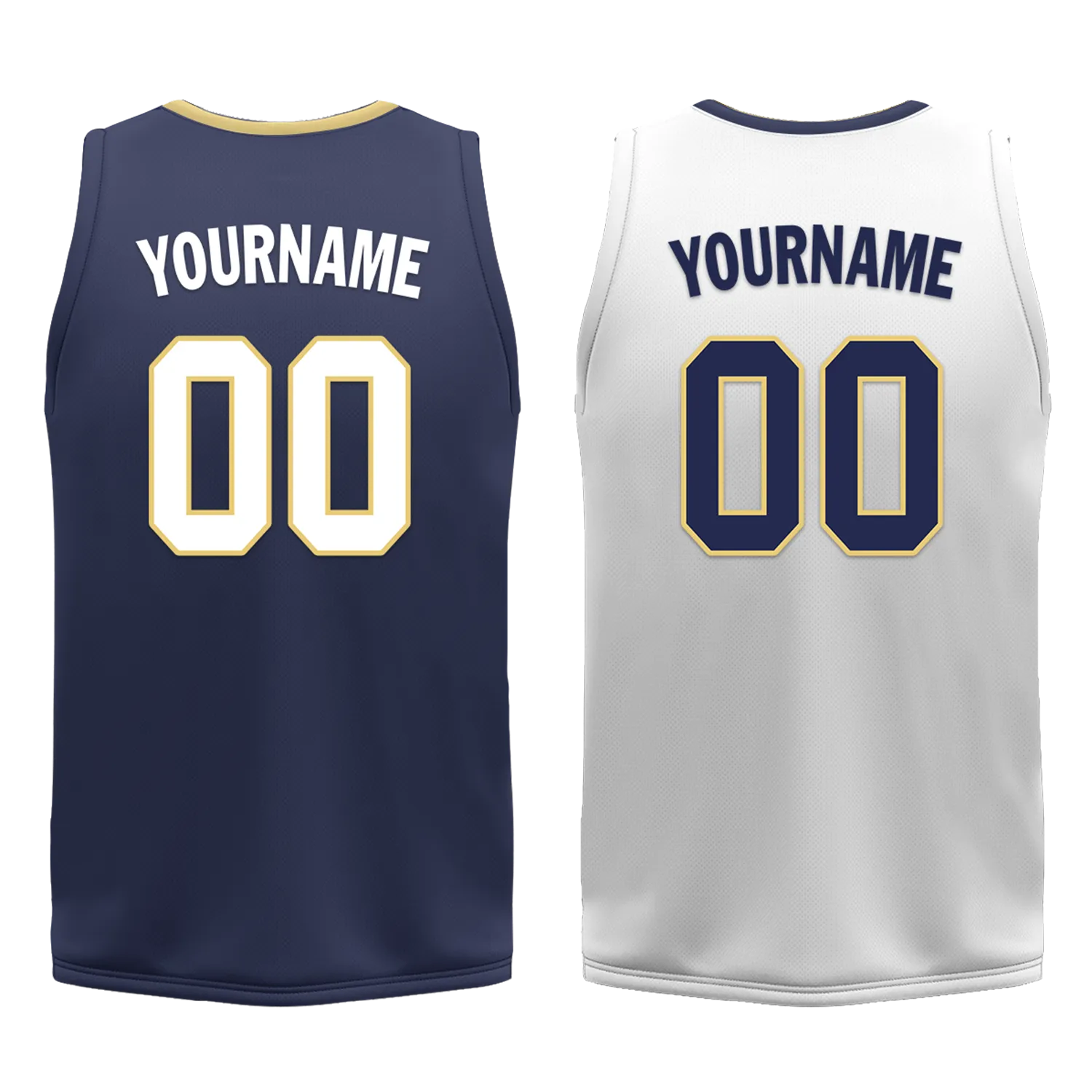 Custom Blue White Classic Style Reversible Basketball Uniform Personalized Ordinary BBJR-D017050