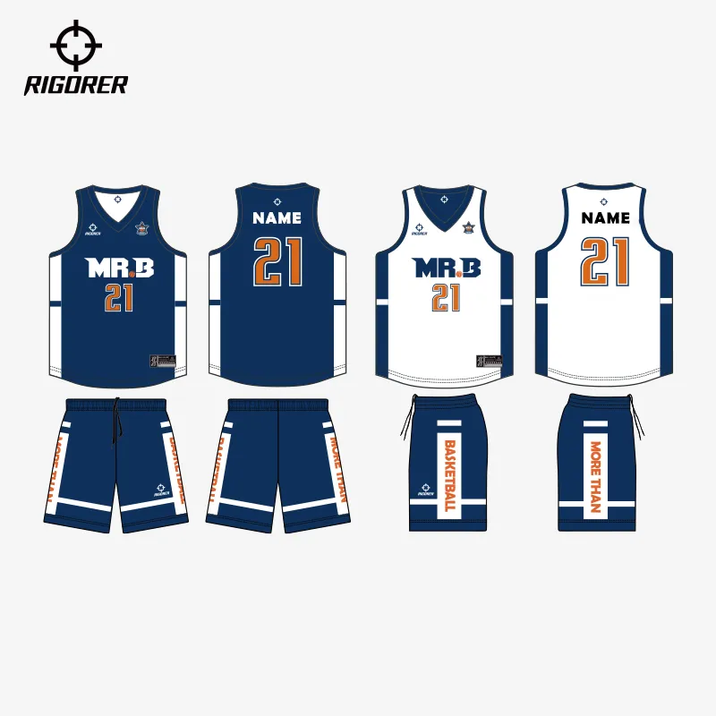 Custom Teamwear Sublimation Reversible Uniform for Basketball