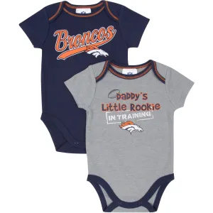 Daddy's Little Broncos Rookie Body Suits (6-12M)