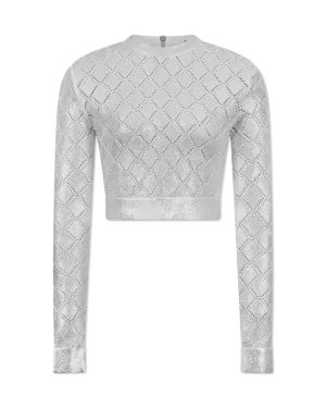 Diamond Cut Crop Top