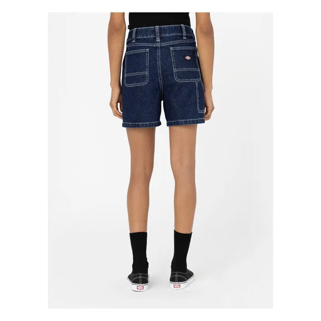 Dickies Denim Ladies Shorts Classic Blue