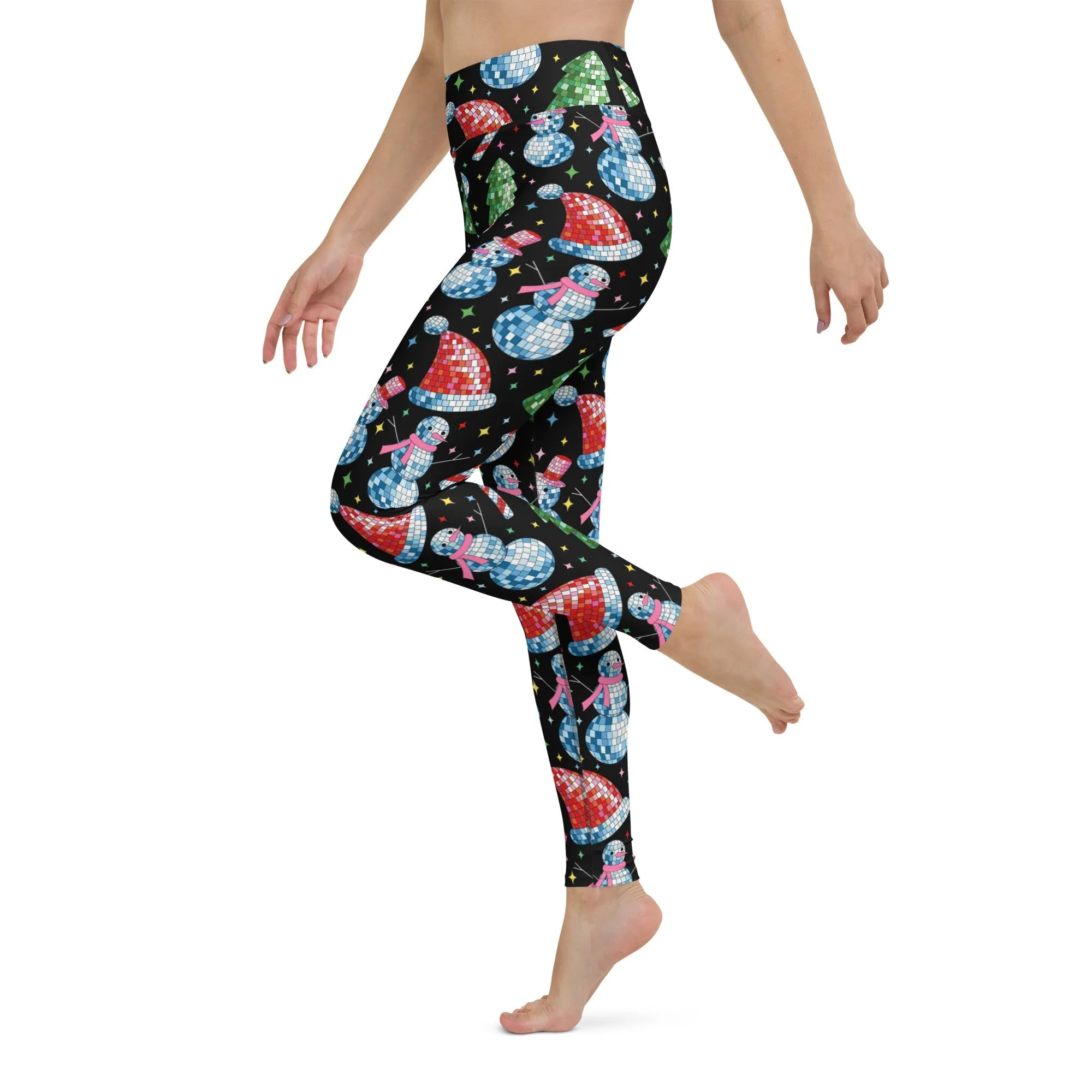 Disco Christmas Yoga Leggings