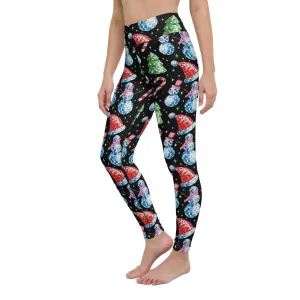 Disco Christmas Yoga Leggings