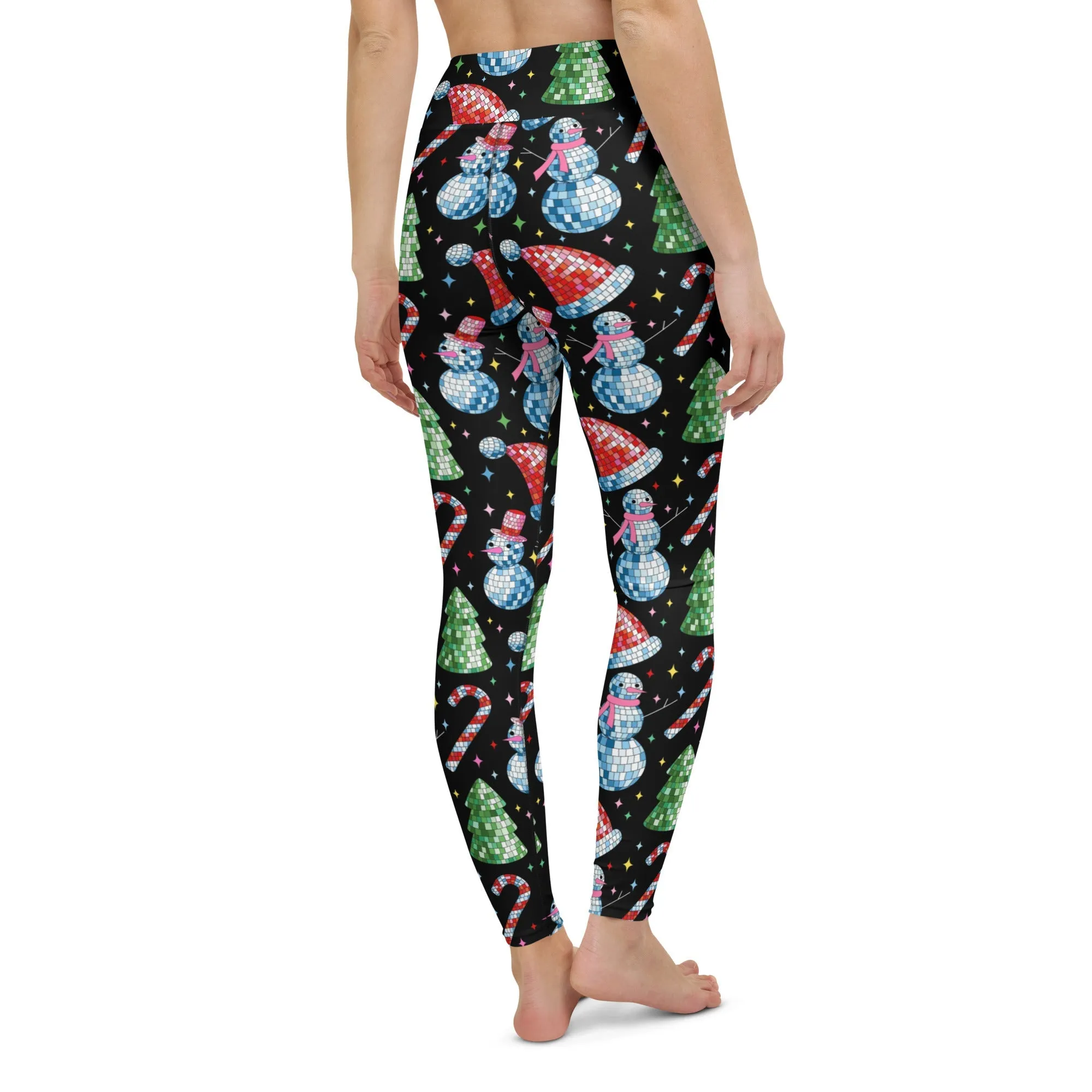 Disco Christmas Yoga Leggings