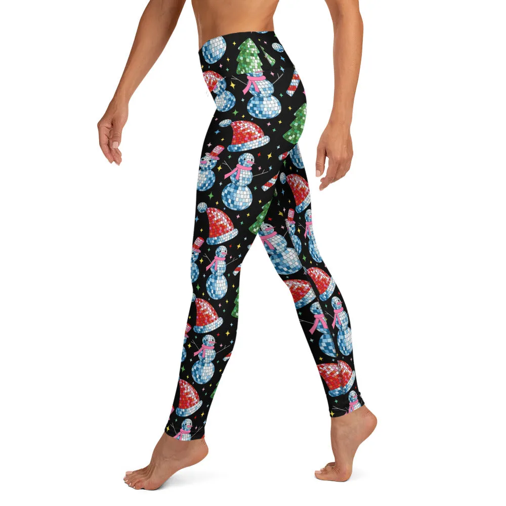 Disco Christmas Yoga Leggings