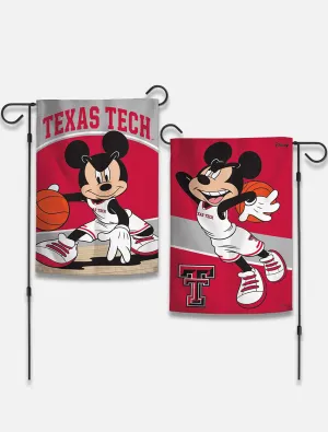 Disney x Red Raider Outfitter Texas Tech Mickey "Basketball Player" Garden Flag Banner