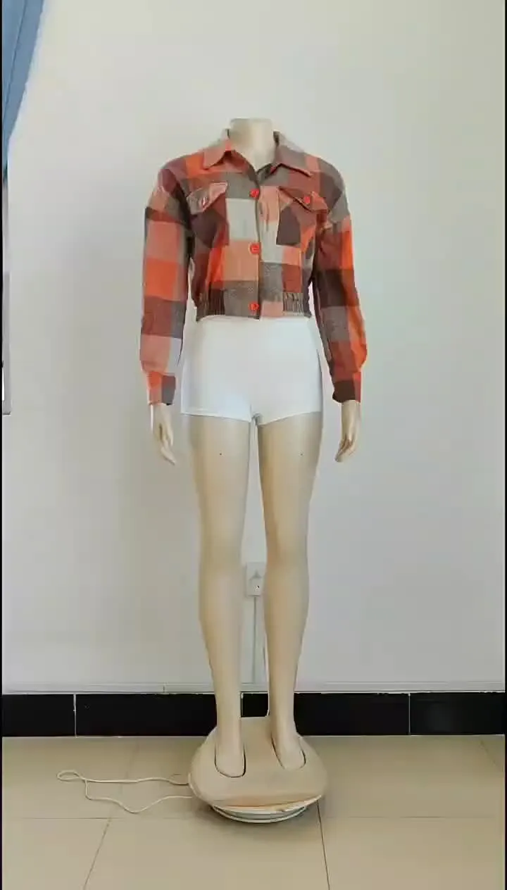 Fashionable plaid jackets AY3336