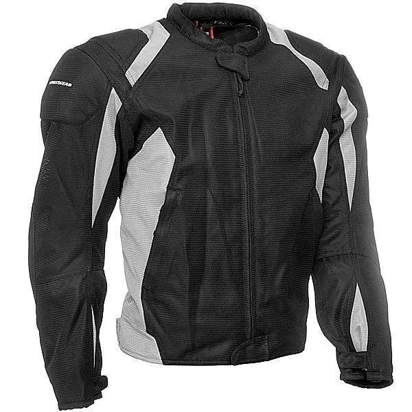 Firstgear Mesh-Tex Men's Black/Silver Jacket