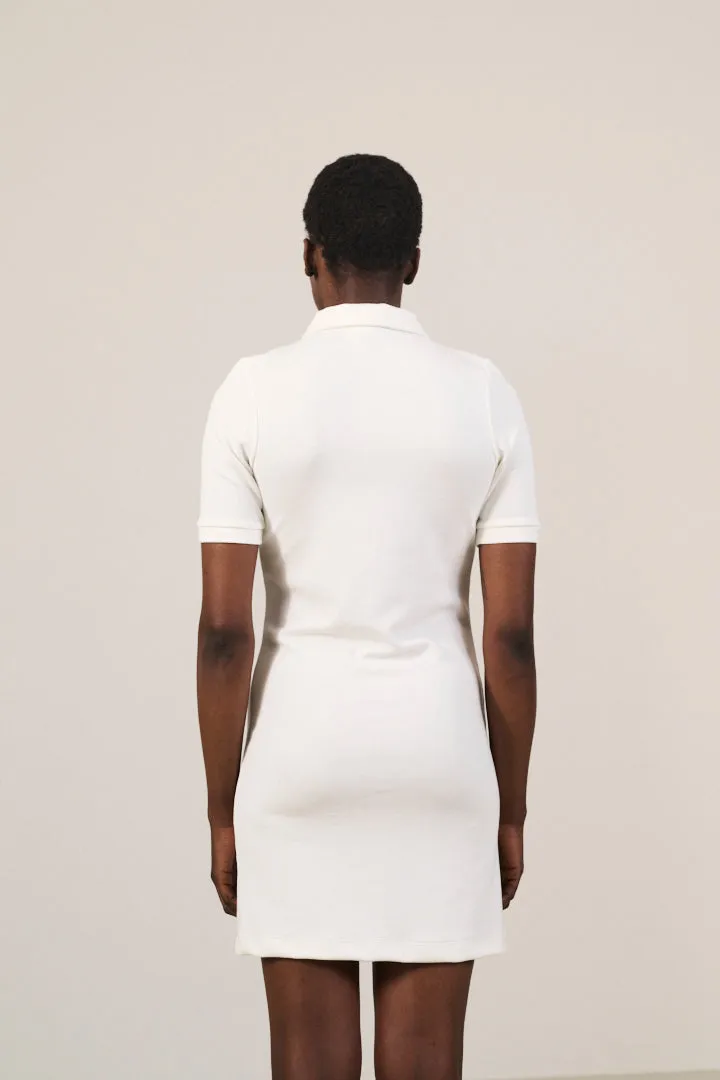 FOREST ESSENTIEL polo dress - Marshmellow