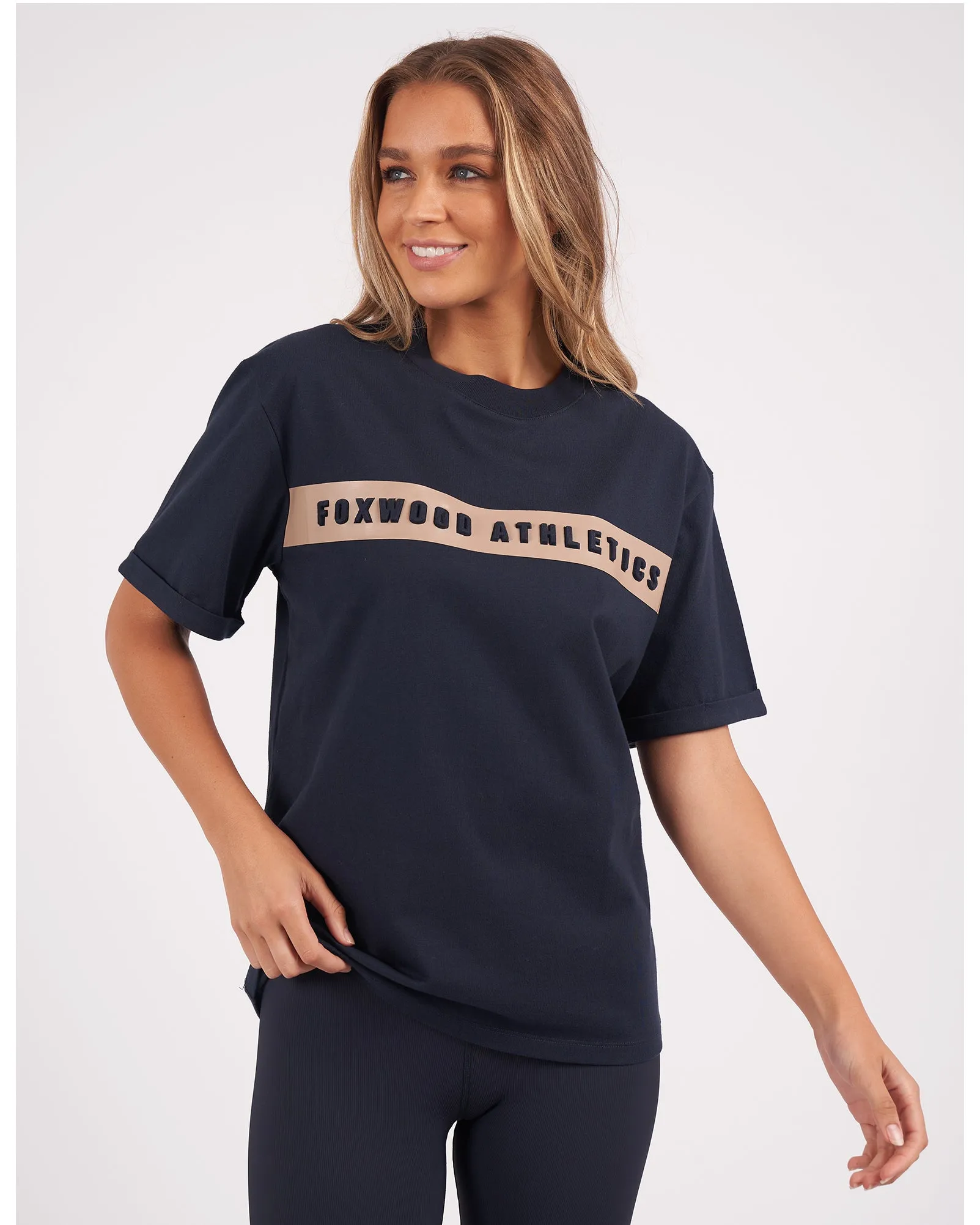 Foxwood Athletic Tee - Navy