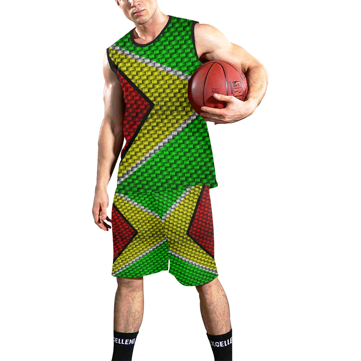 GUYANA FLAG Basketball Uniform