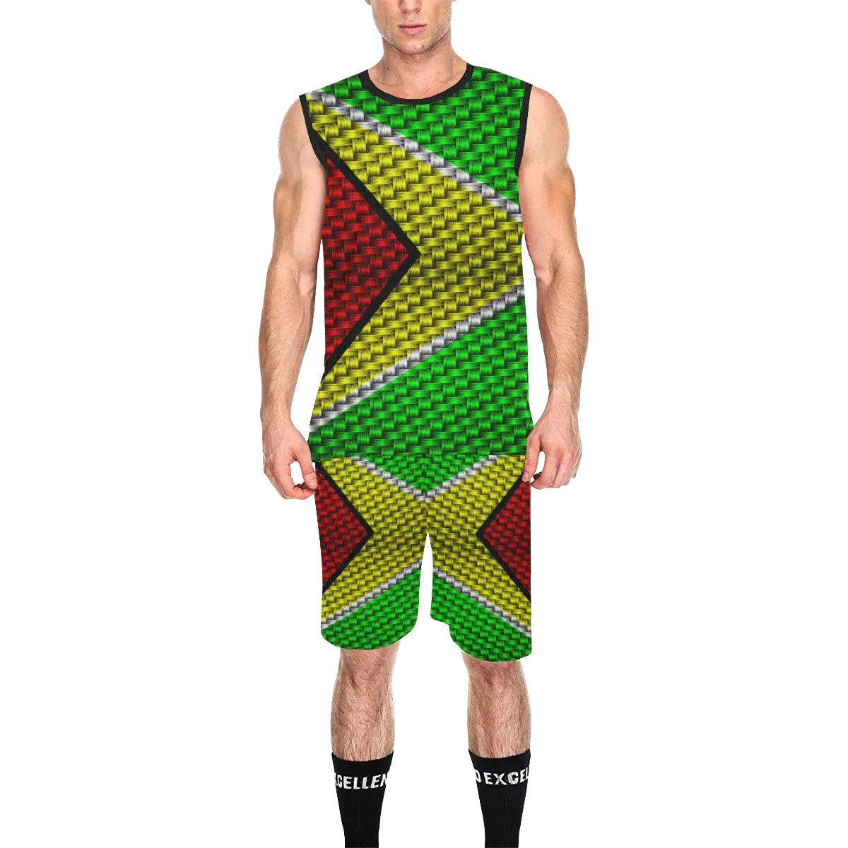 GUYANA FLAG Basketball Uniform