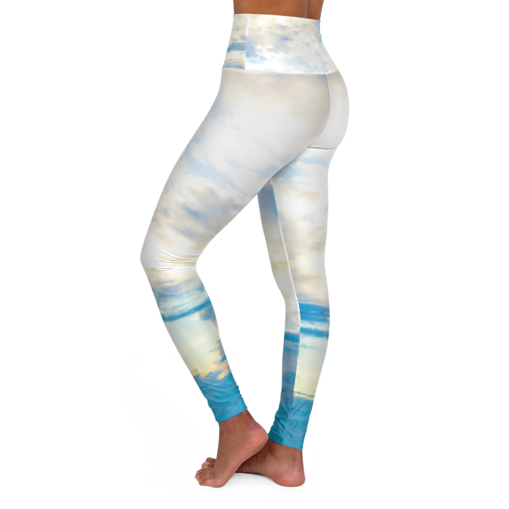 High Waisted Yoga Leggings| Skinny Fit Yoga Leggings| AOP