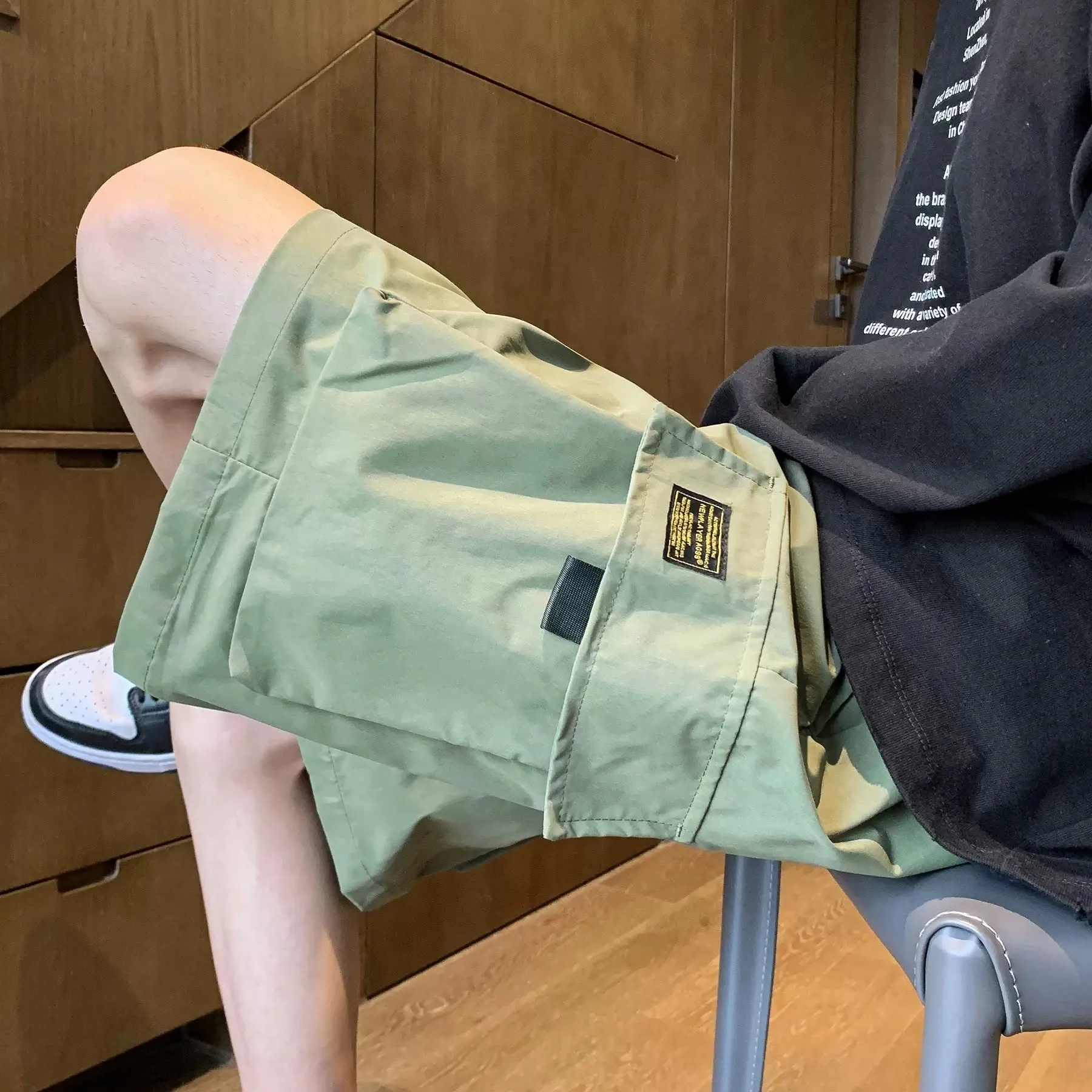 Japanese Minimalist Utility Cargo Shorts