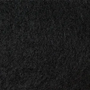 luxury boiled wool knit coating - black