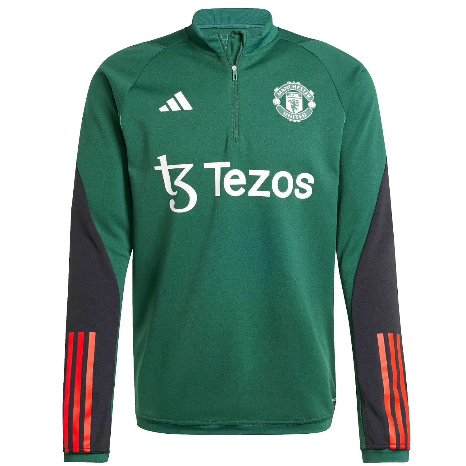 Manchester United green training technical Soccer tracksuit 2024 - Adidas