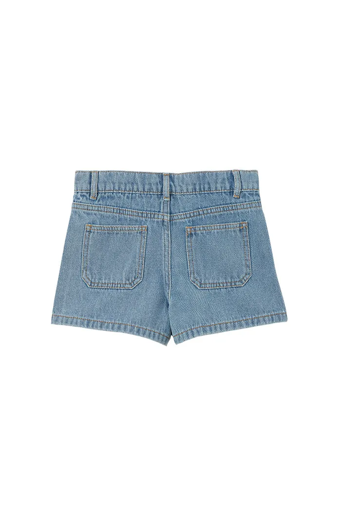 MILKY UTILITY DENIM SHORT