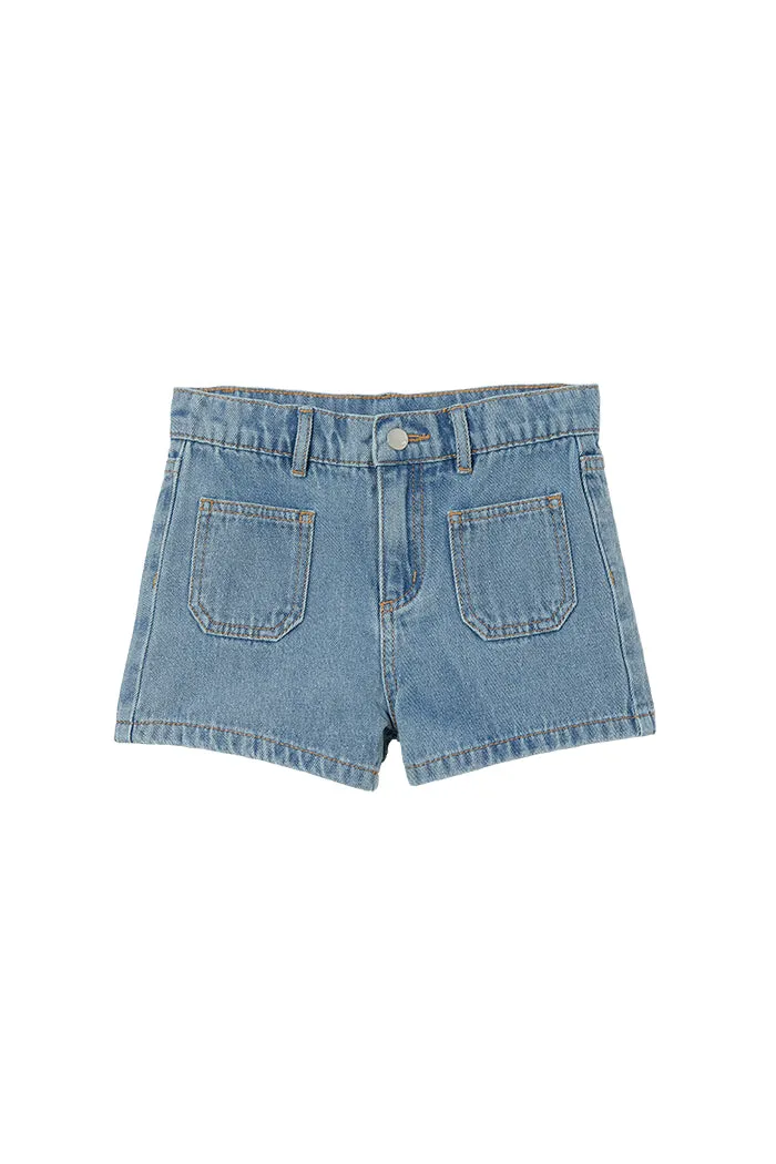 MILKY UTILITY DENIM SHORT