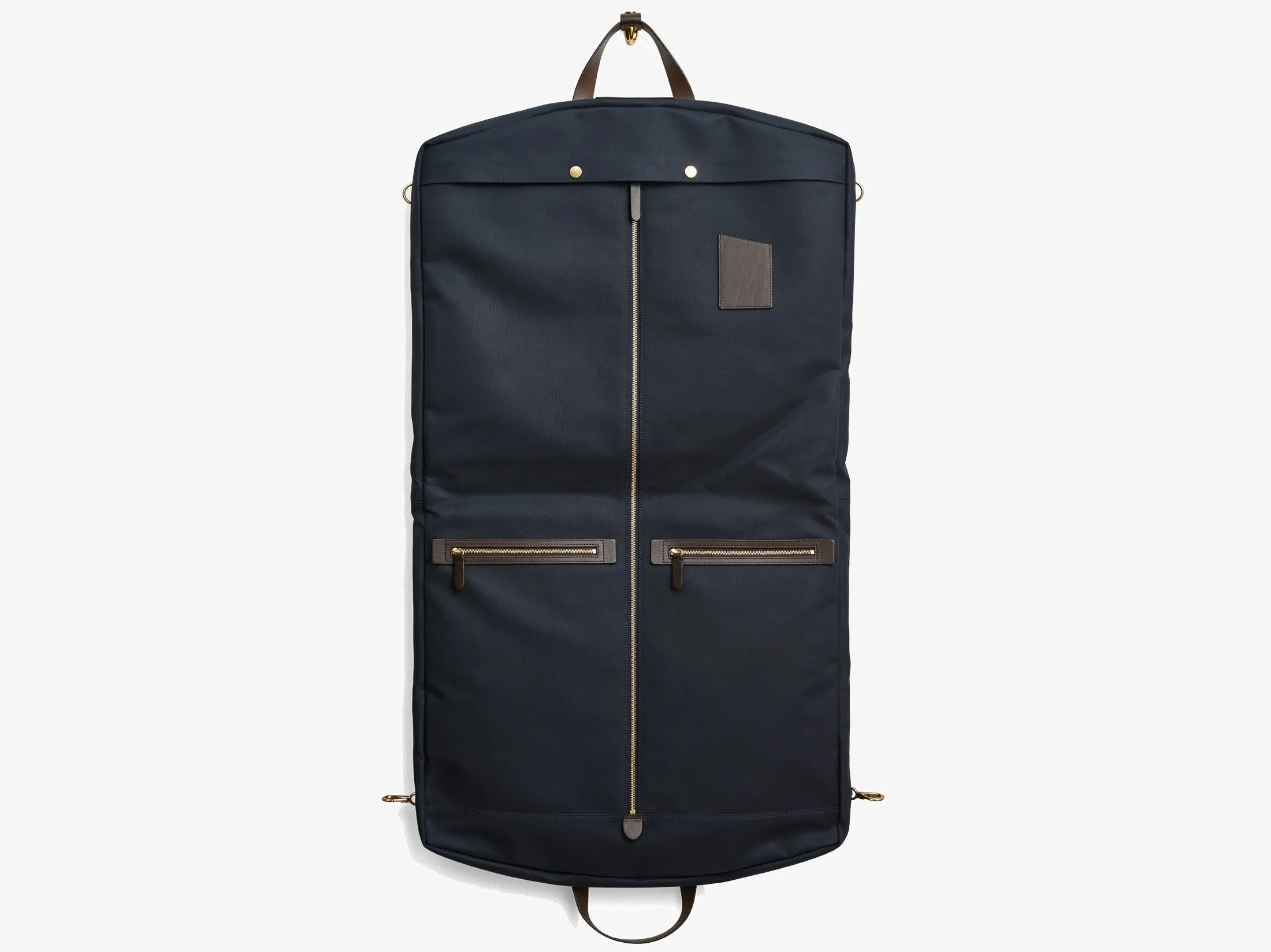 M/S Suit Carrier - Navy/Dark Brown