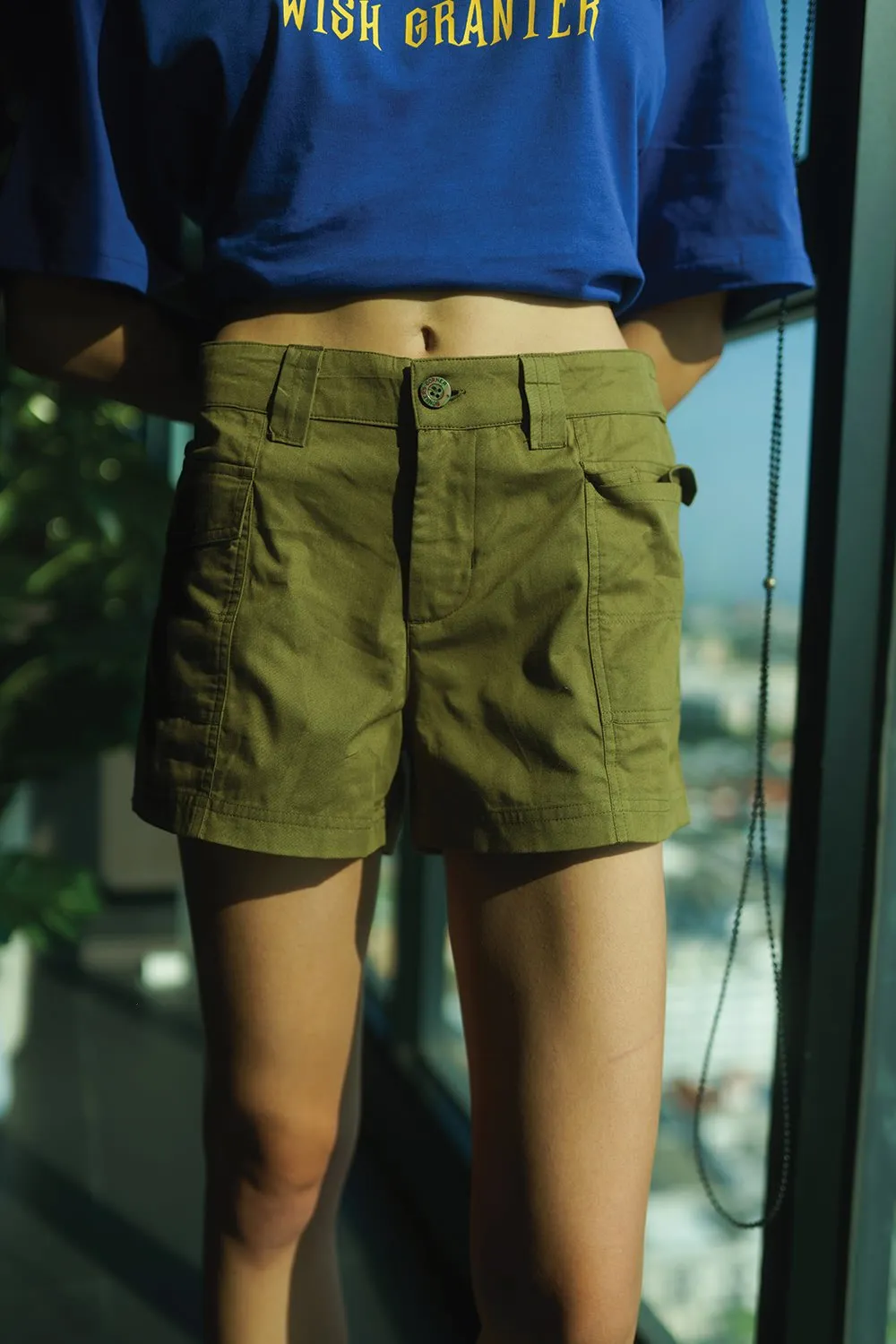 Olive Utility Shorts