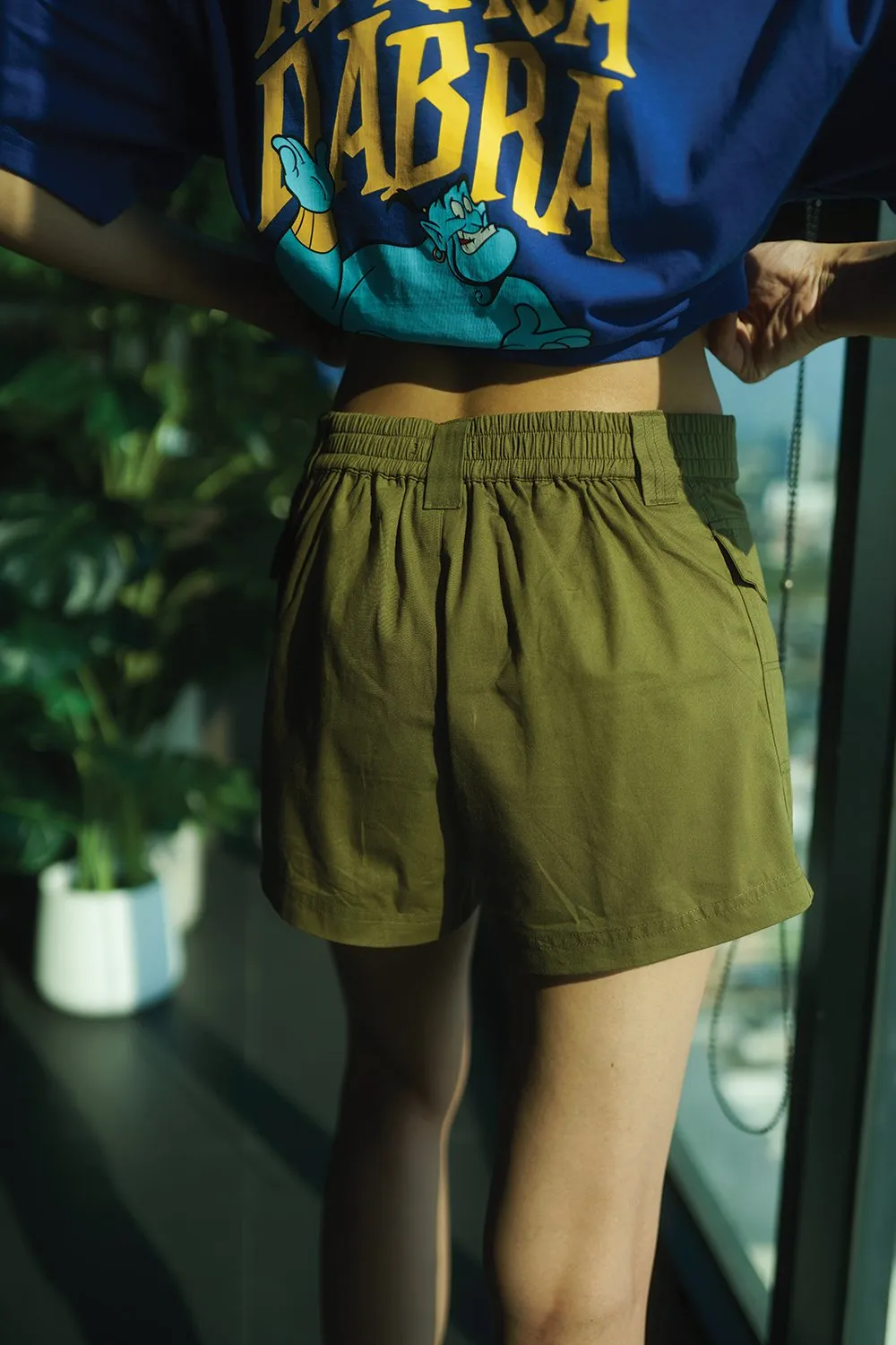 Olive Utility Shorts