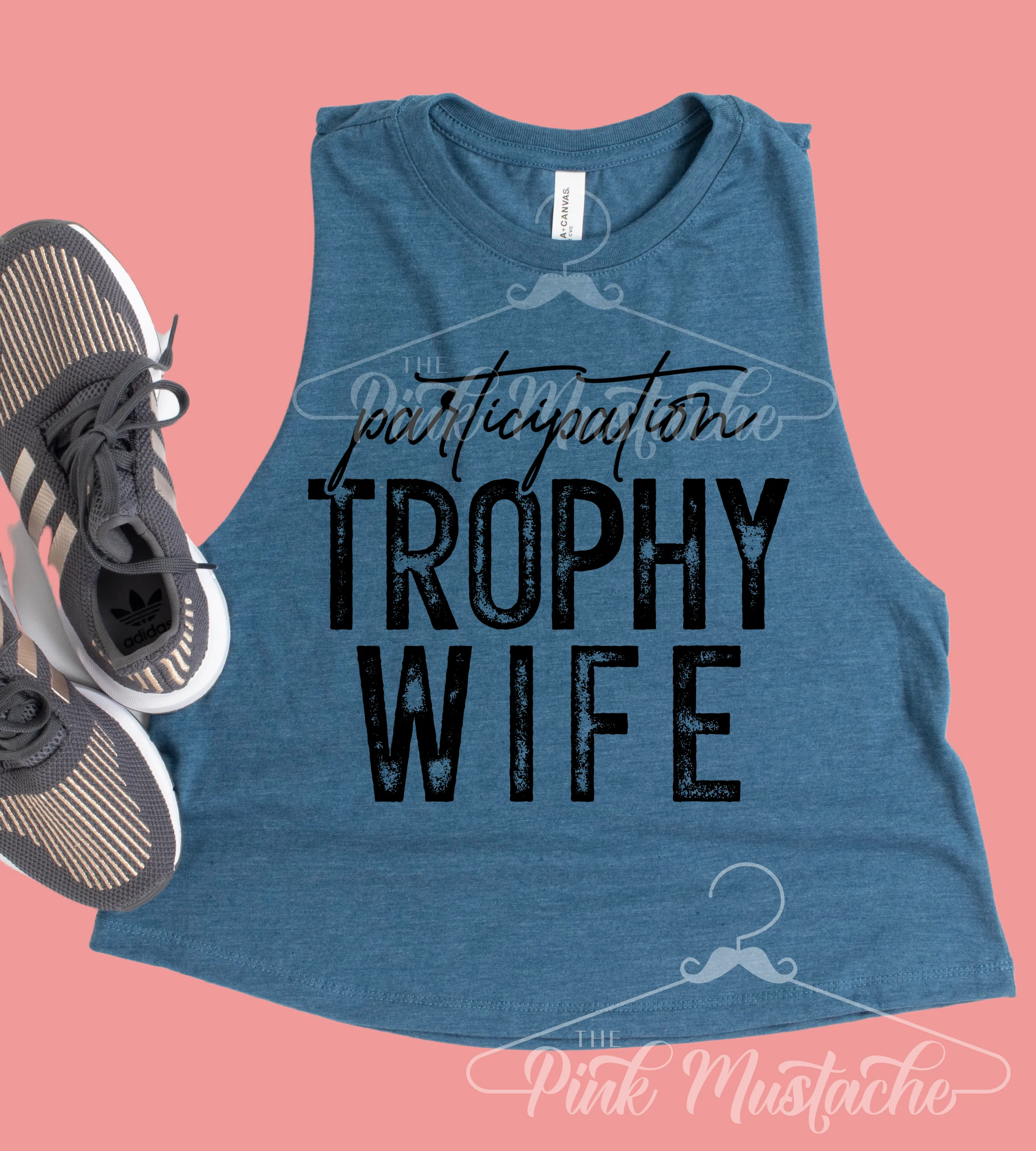 Participation Trophy Wife Funny Cropped Tank/ Gifts for Her/ Funny Tank Top/ Adult Sizes Available