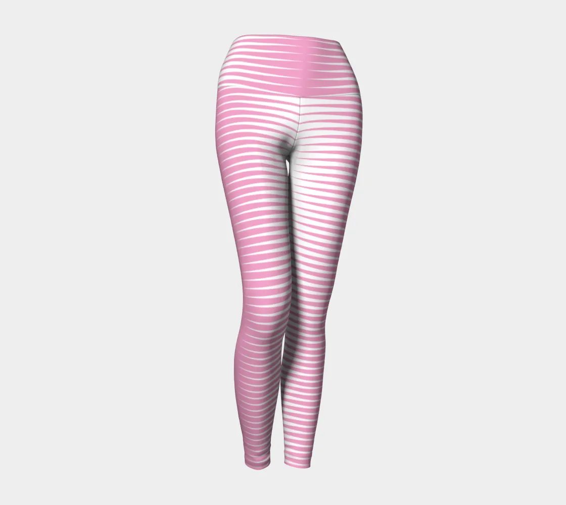 Pink Wedge Yoga Leggings