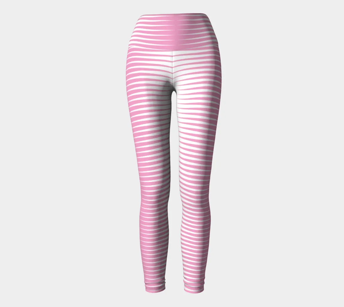 Pink Wedge Yoga Leggings