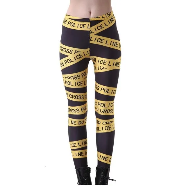 Printed fitness leggings ladies