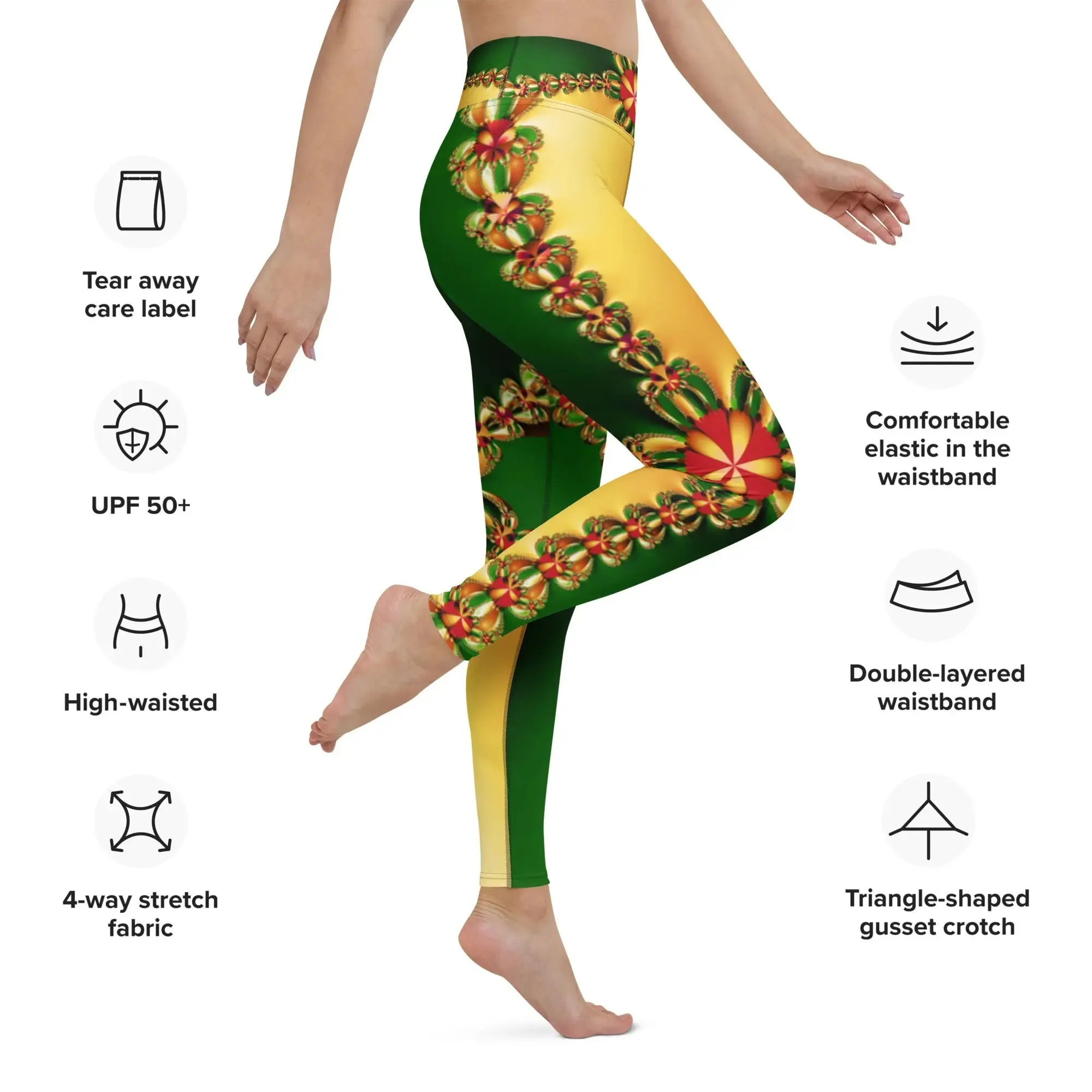 "Happy Holidays" Collection - Yoga Leggings